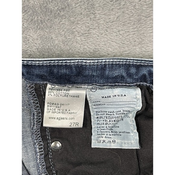 Adriano Goldschmied Jeans Womens 27 Blue Denim Prima Mid Rise Cigarette Skinny - Picture 8 of 9